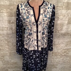 Anthropologie Tiny Semele Embroidered Tunic Dress